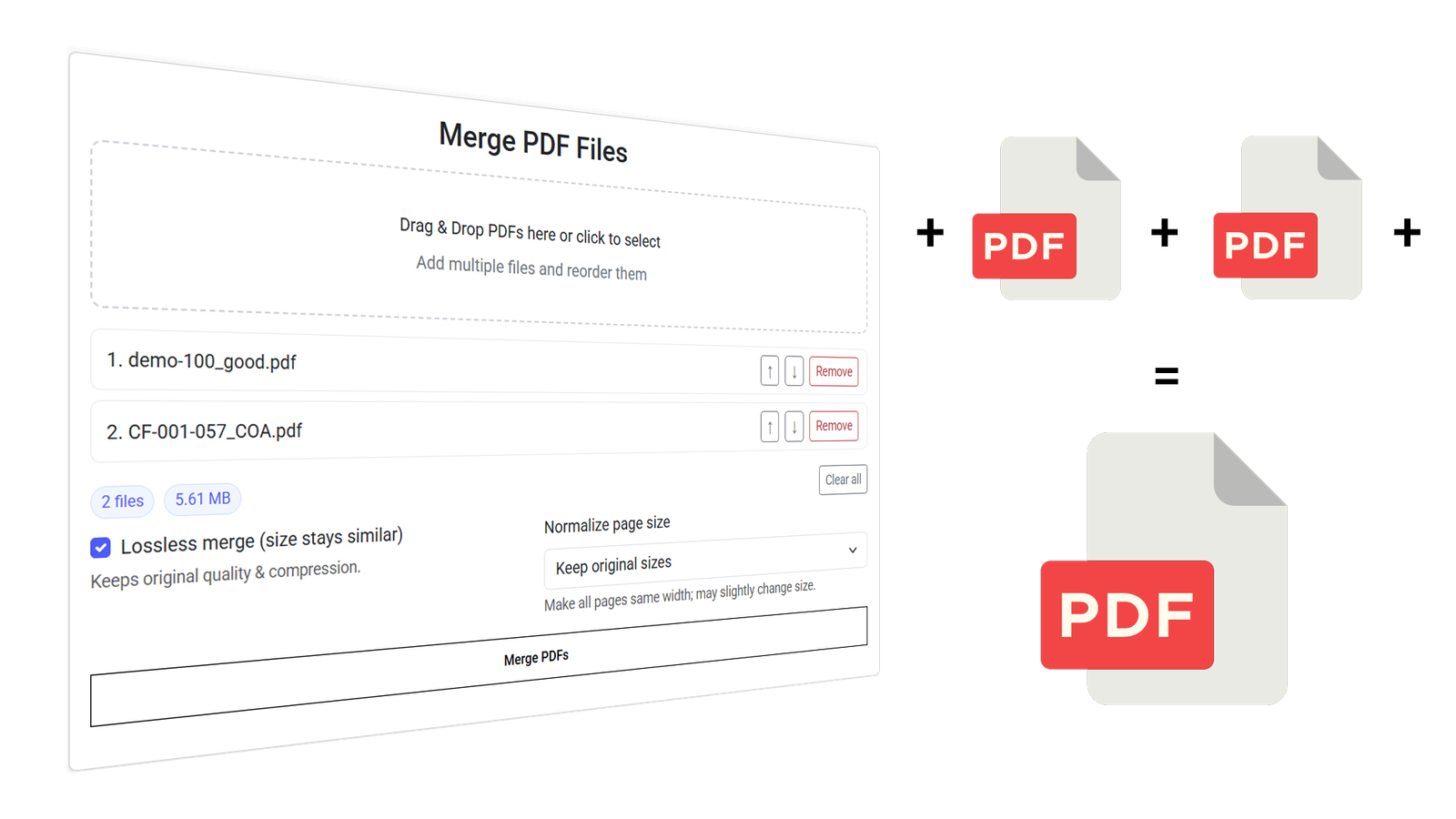 Free PDF Merger — Combine PDFs Online
