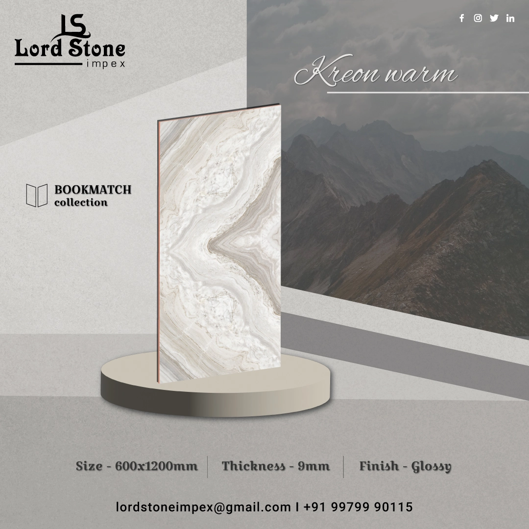 Bookmatch Kreon Warm - 
                                      Lord stone impex
                                     
