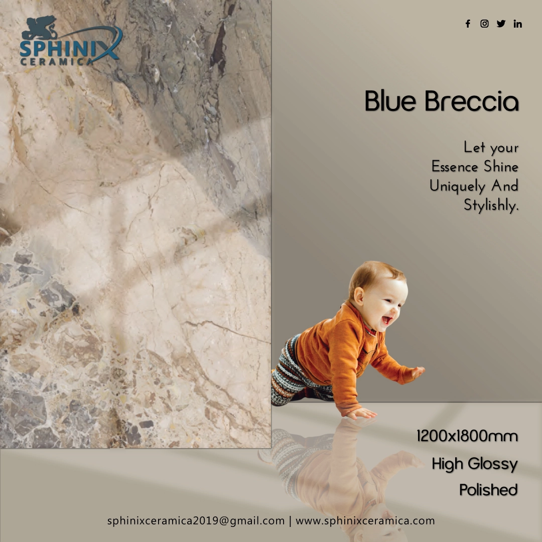 Blue Breccia - 
                                      Sphinix Ceramica
                                     