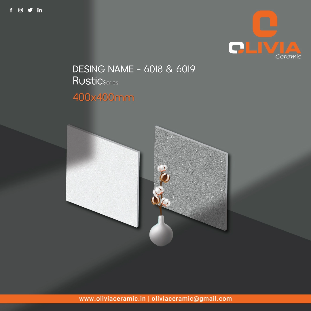 400x400mm Rustic Tiles - 
                                      Olivia Ceramics
                                     
