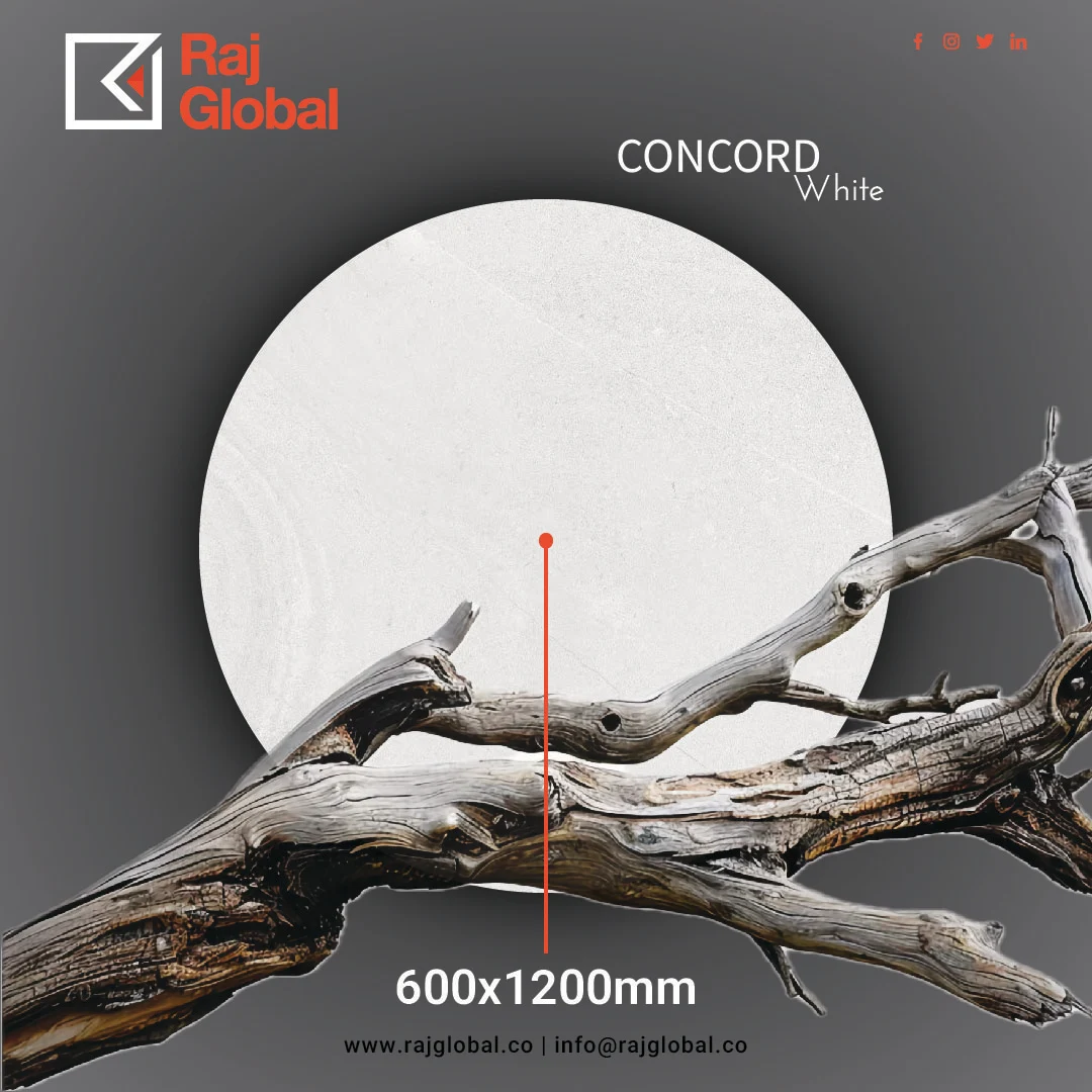 Concord White 600x1200mm Tiles - 
                                      RAJ GLOBAL
                                     
