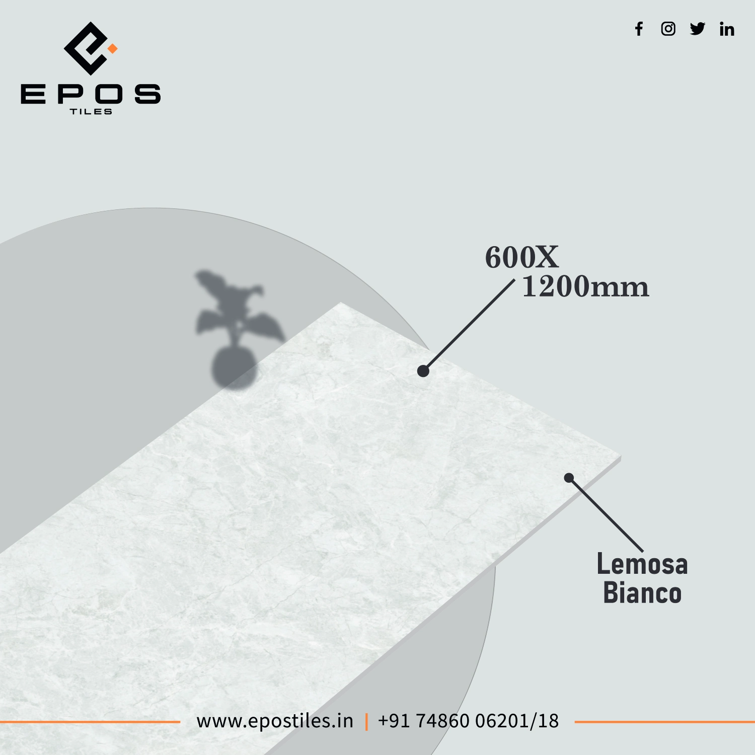 Lemosa Bianco - 
                                      Epos Tiles LLP
                                     