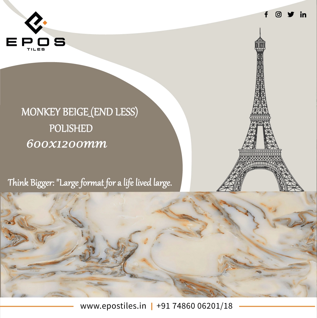 Monkey Beige 600x1200mm Tiles - 
                                      Epos Tiles LLP
                                     