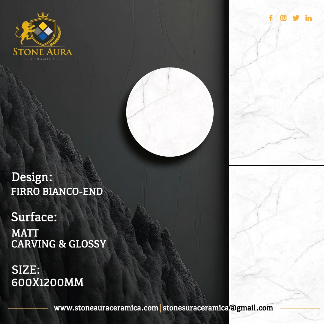 Firro Bianco End - 
                                      Stone Aura Ceramica
                                     