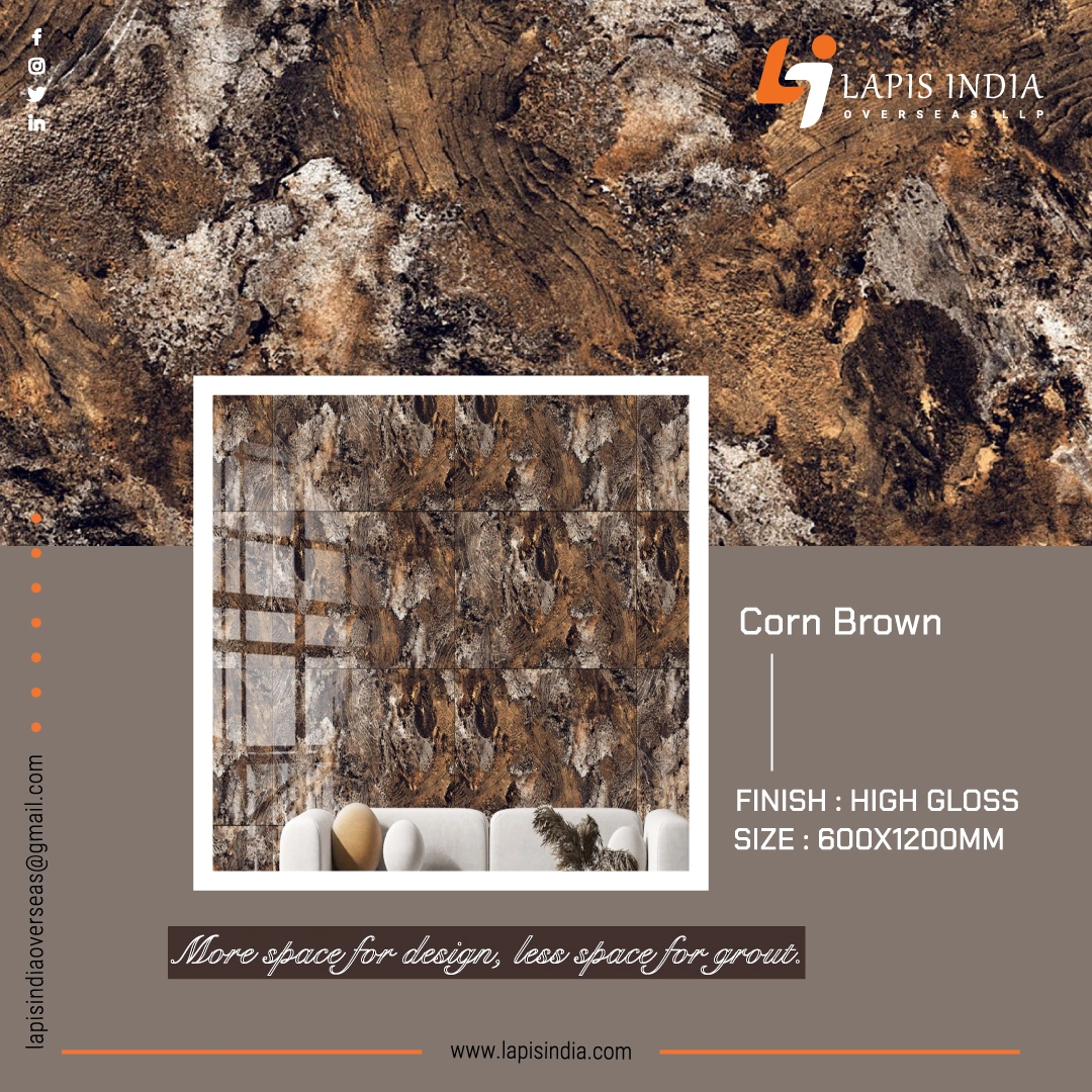 HG Corn Brown 600x1200mm - 
                                      Lapis India Overseas LLP
                                     