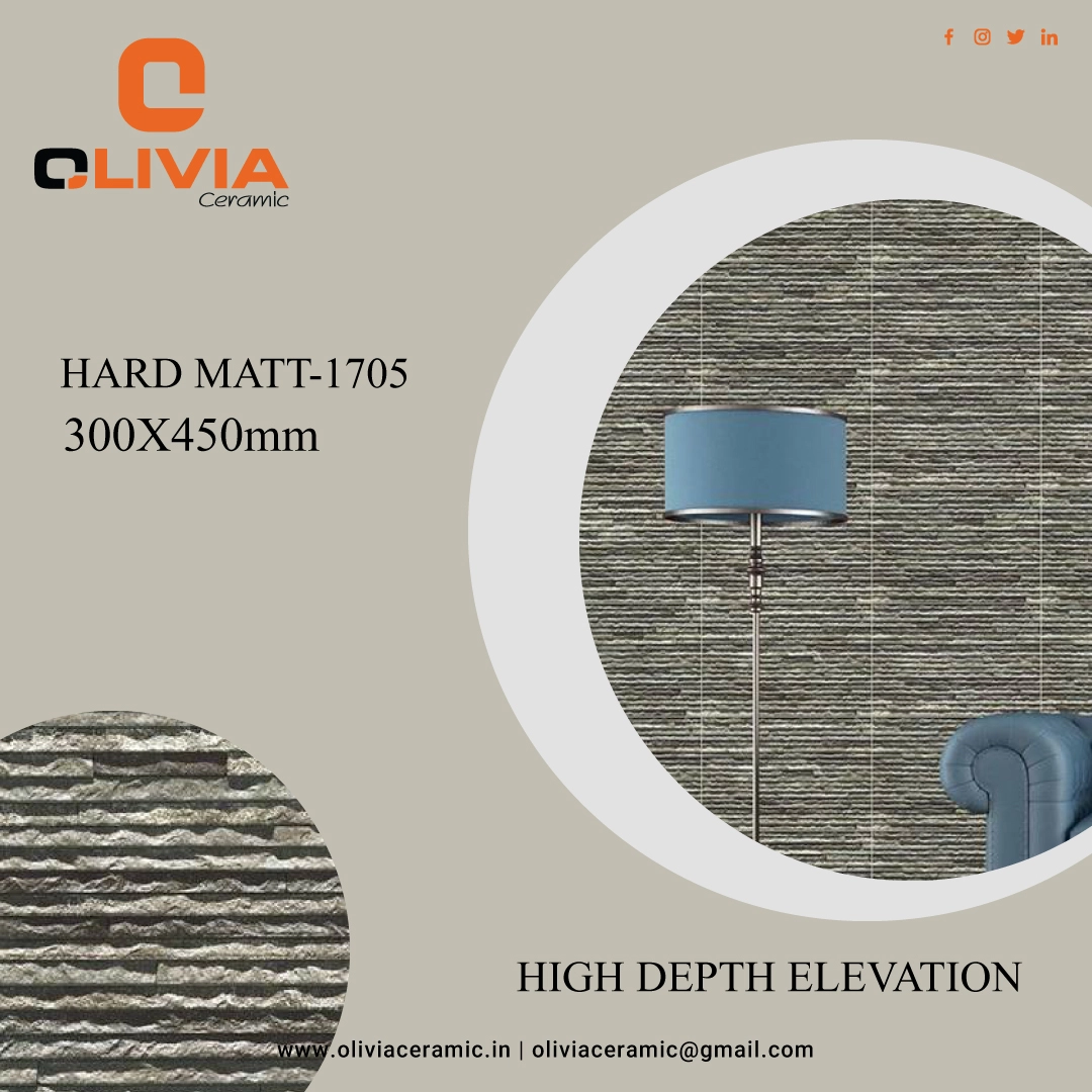 Hard Matt 300x450mm Tiles - 
                                      Olivia Ceramics
                                     