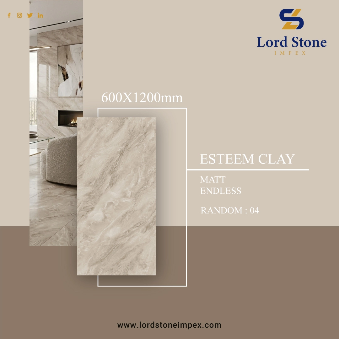 Esteem Clay 600x1200mm Tiles