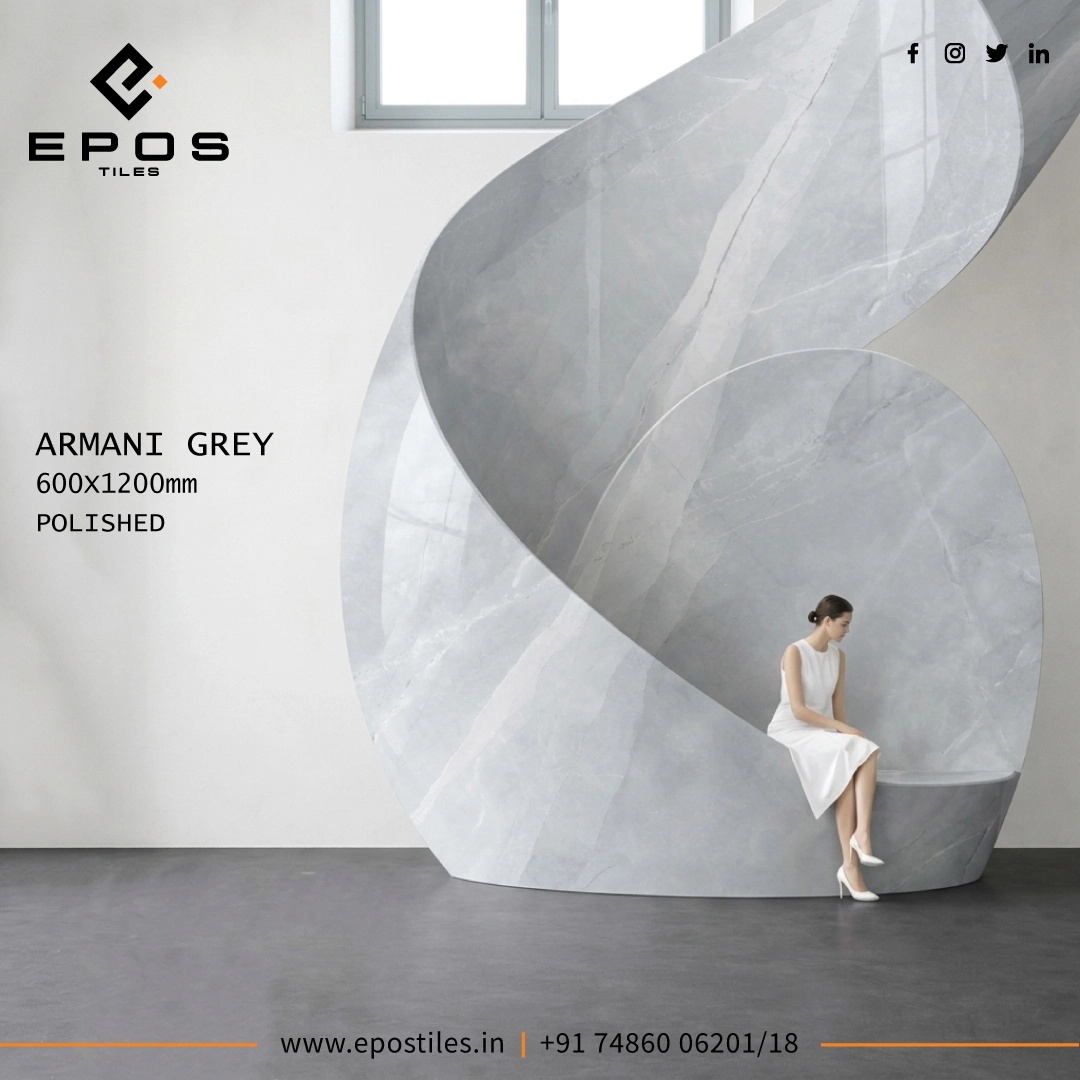 Armani Grey 600x1200mm Tiles - 
                                      Epos Tiles LLP
                                     