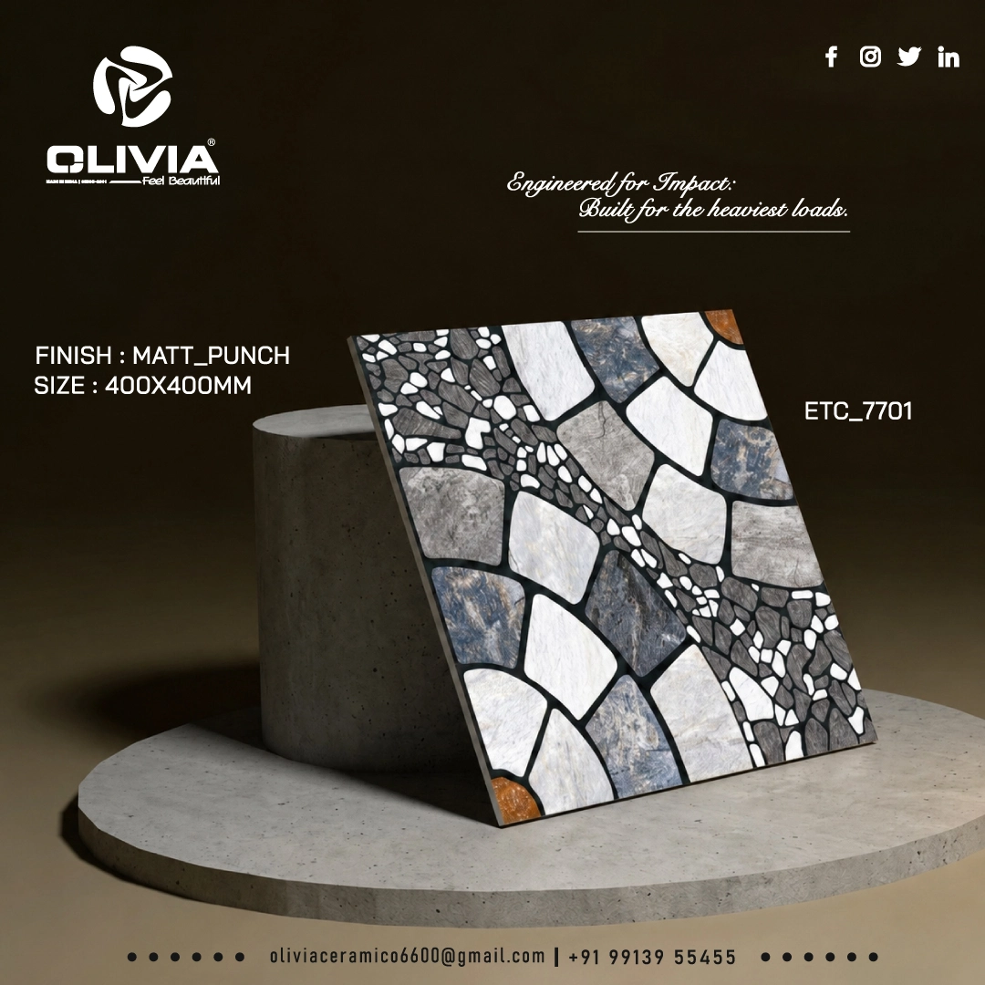 Parking Tiles 400x400mm - 
                                      Olivia Ceramico
                                     