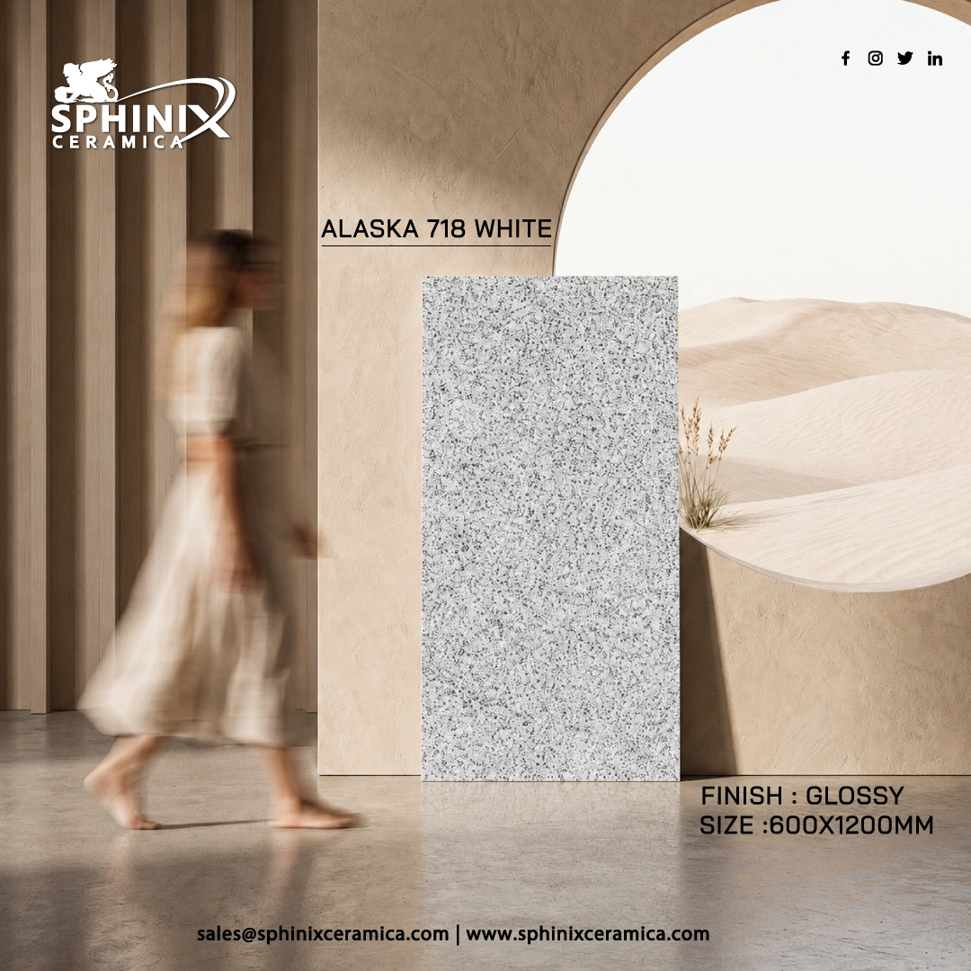 Alaska White 600x1200mm Tiles - 
                                      Sphinix Ceramica
                                     