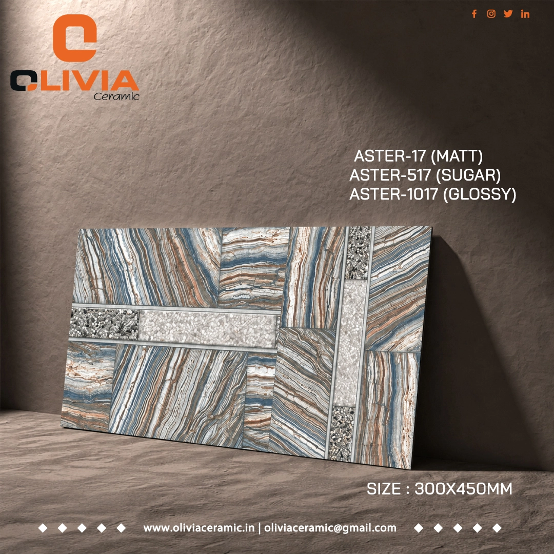 300x450mm Matt Aster Tiles