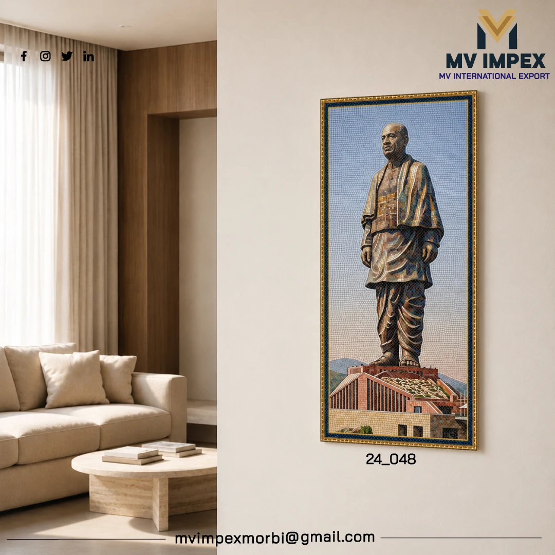Sardar Patel Wall Poster Tiles - 
                                      MV Impex
                                     